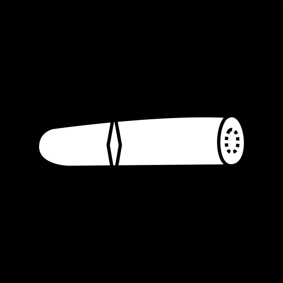 Unique Cigar Vector Glyph Icon