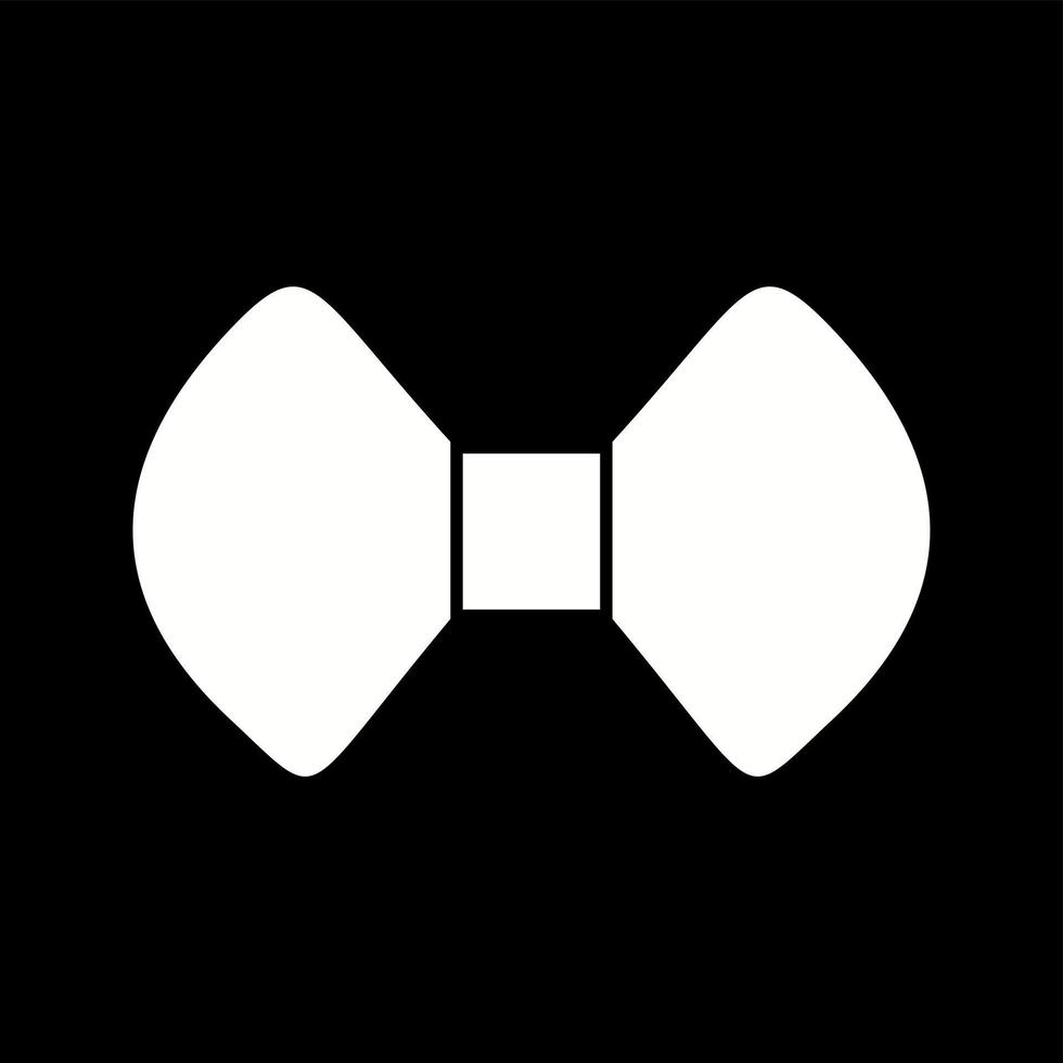 Unique Bow Tie Vector Glyph Icon