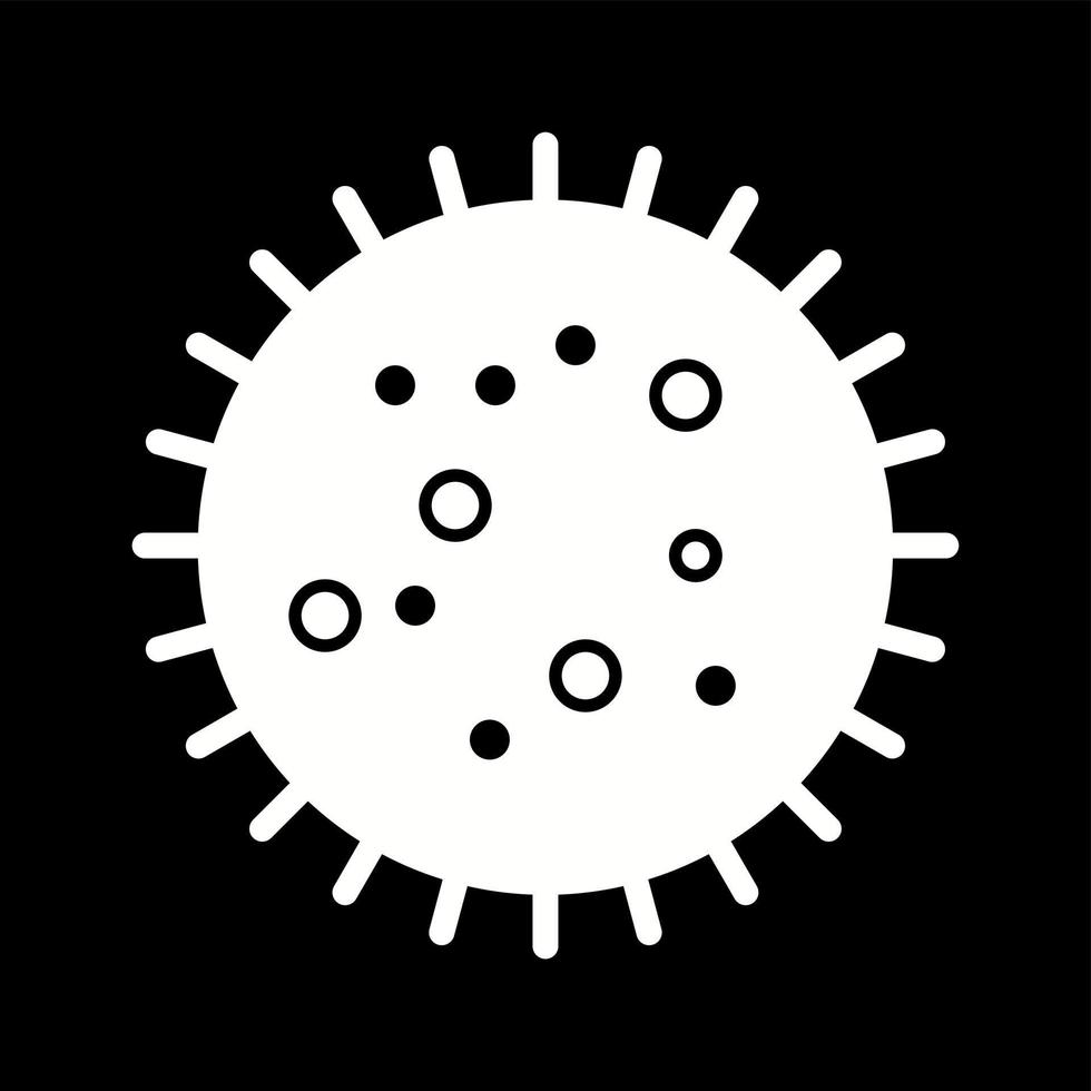 Unique Bacteria In Slide Vector Glyph Icon