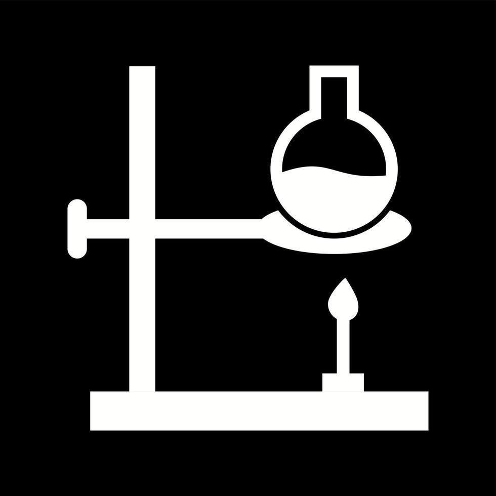 icono de glifo de vector de experimento único