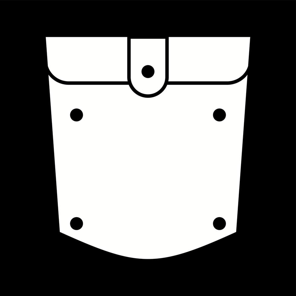 Unique Pocket Square Vector Glyph Icon