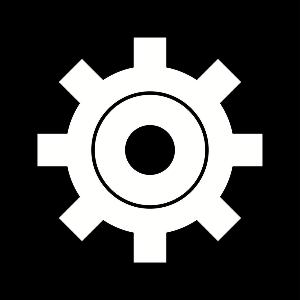 Unique Settings Vector Glyph Icon