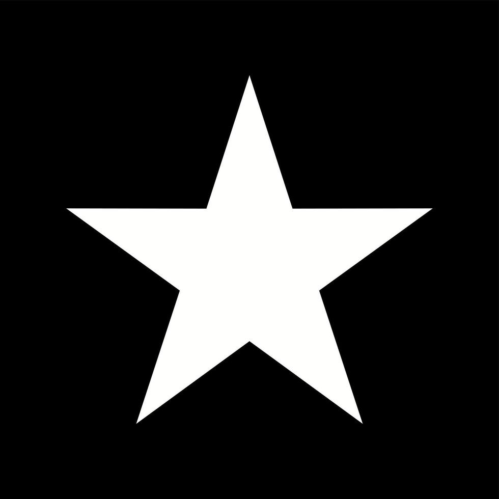 Unique Star Vector Glyph Icon