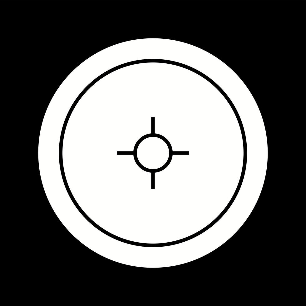Unique Location Access Vector Glyph Icon