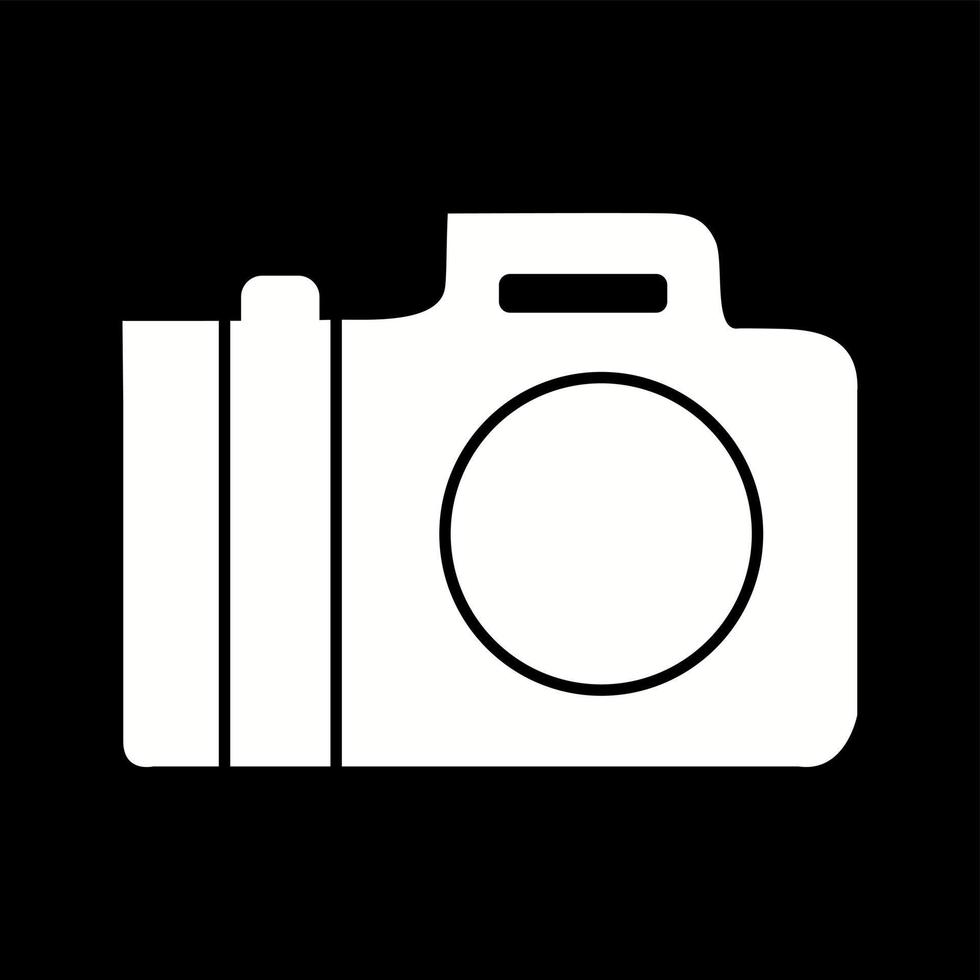 Unique Camera Glyph Vector Icon