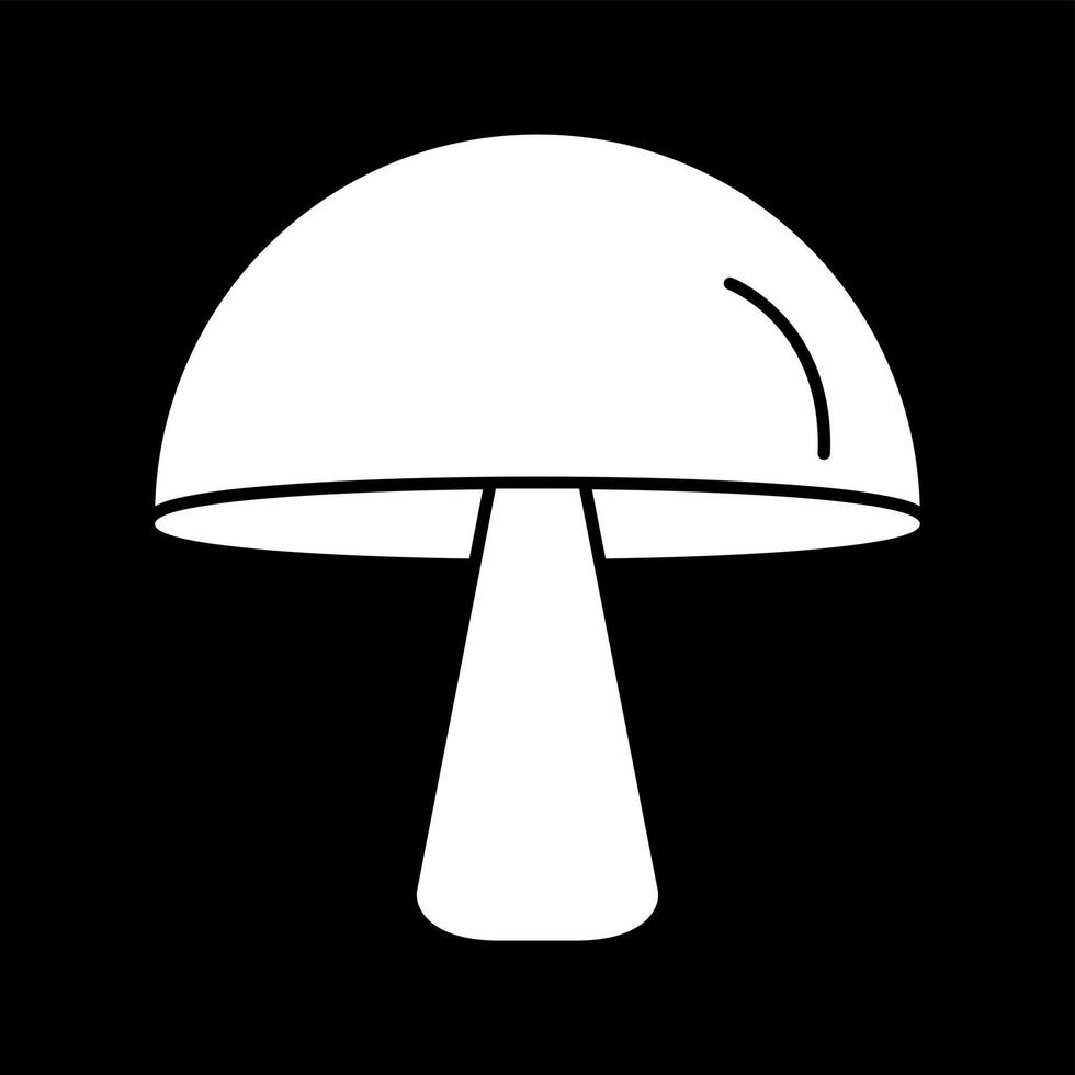 Unique Mushroom Vector Glyph Icon