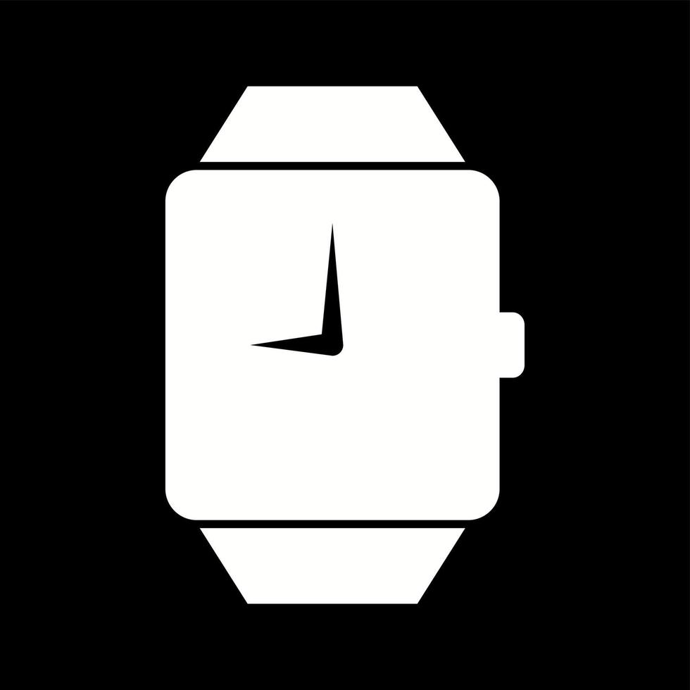 icono de glifo de vector de reloj con estilo único