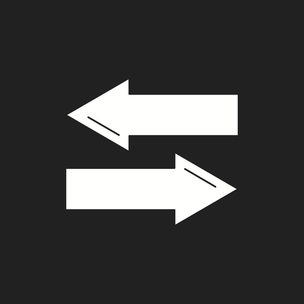 Beautiful Directional arrows Vector Glyph icon