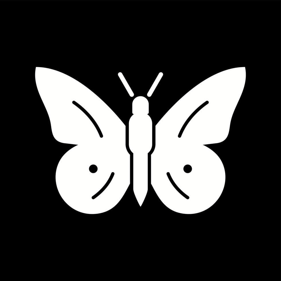 Unique Butterfly Vector Glyph Icon