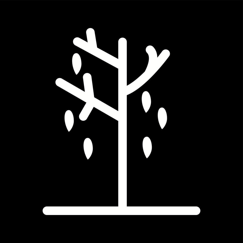 Unique Falling Leaves Vector Glyph Icon