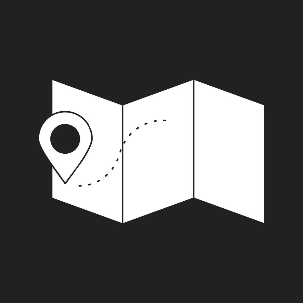 Beautiful Mark on maps Vector Glyph icon