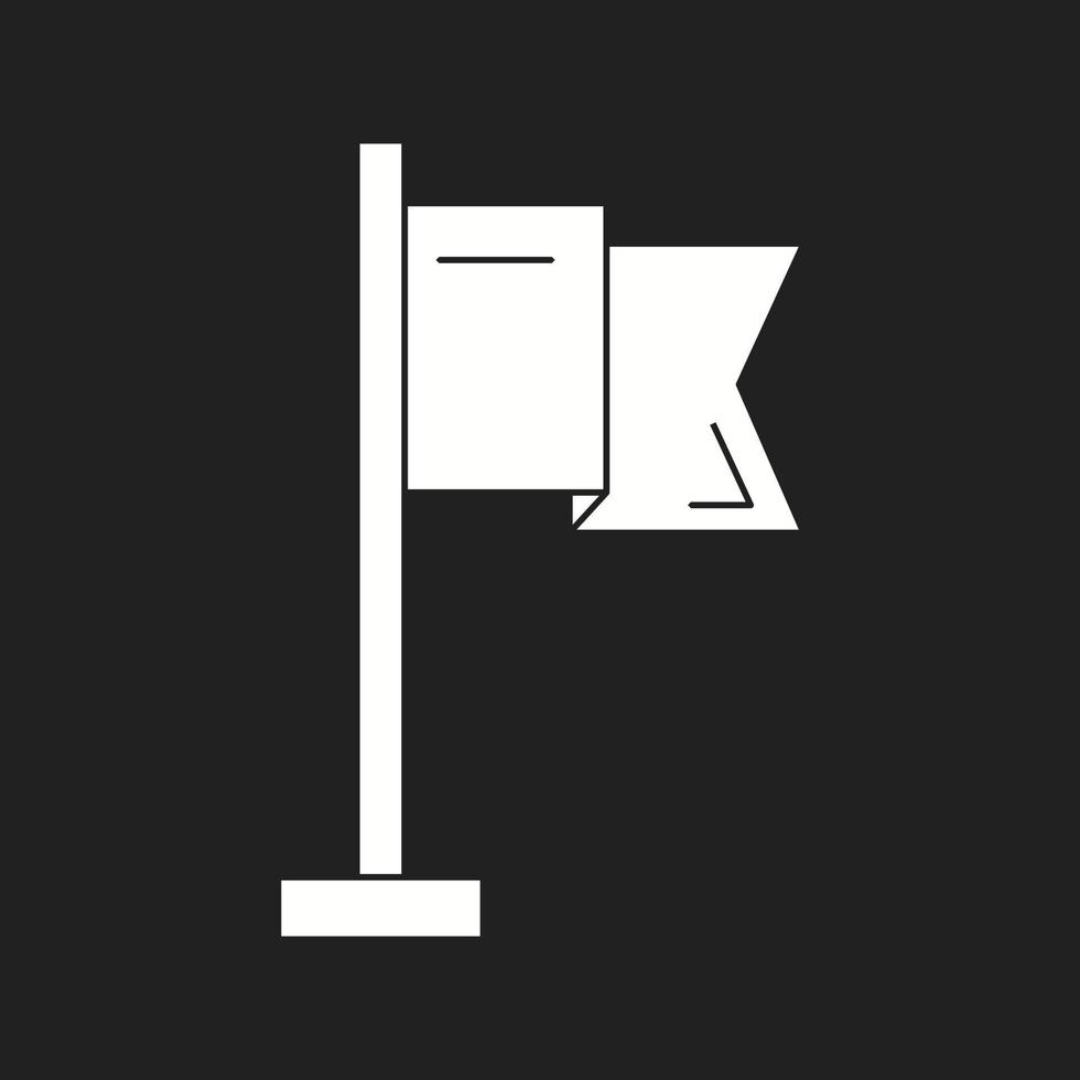Beautiful Flag Vector Glyph icon