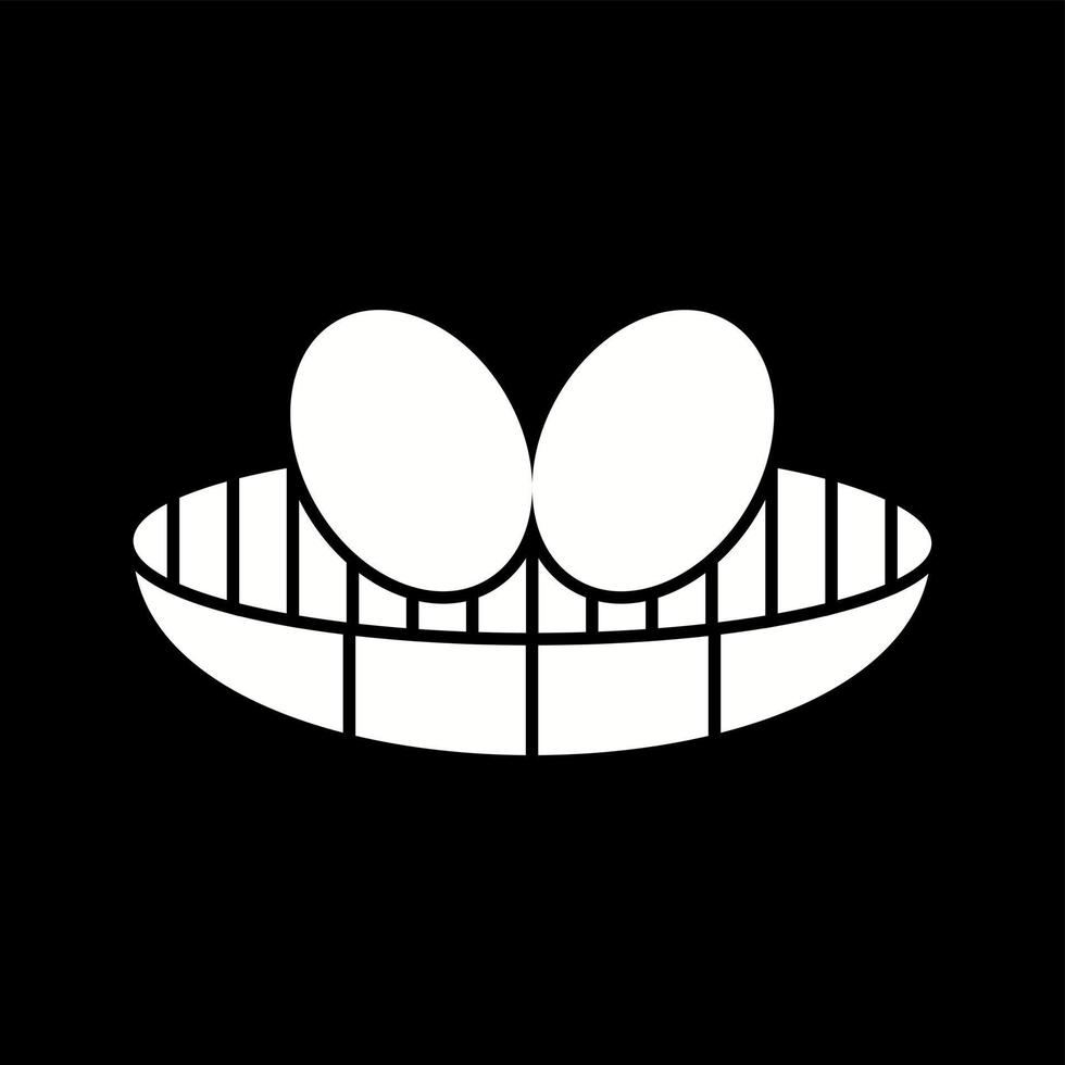 Unique birds nest Vector Glyph Icon