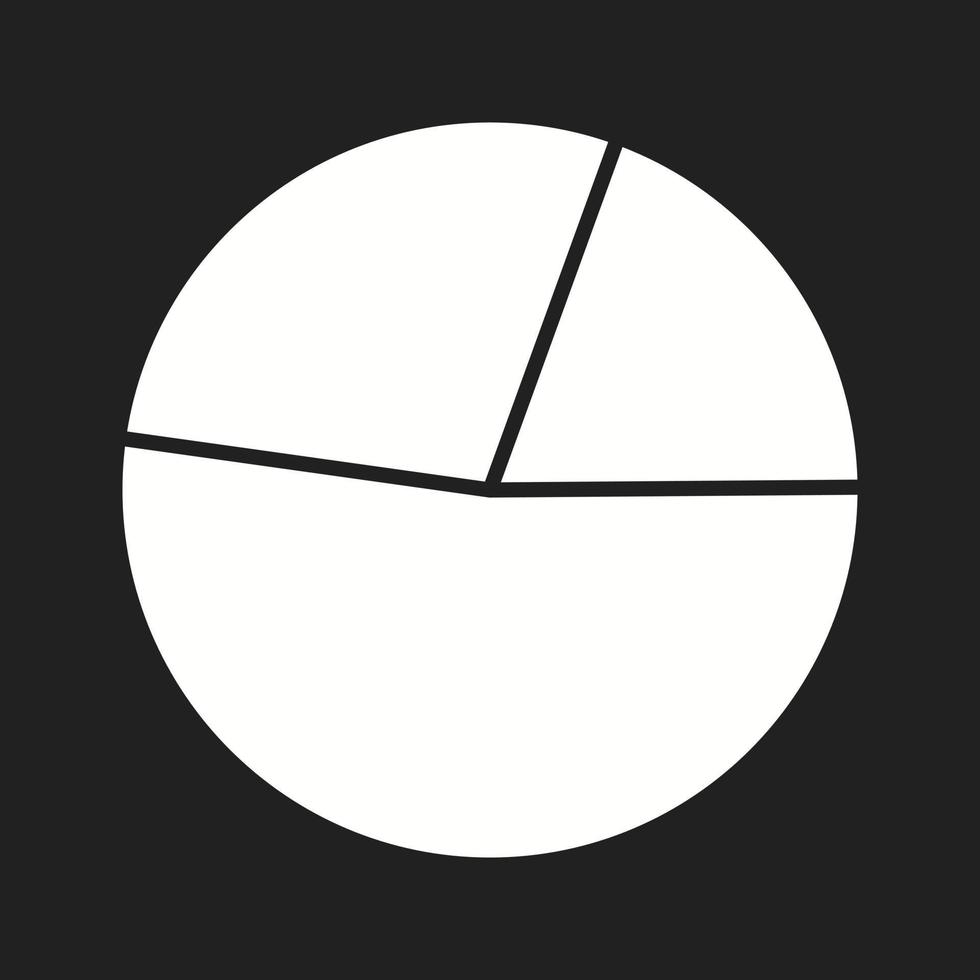 Beautiful Pie chart Vector Glyph icon