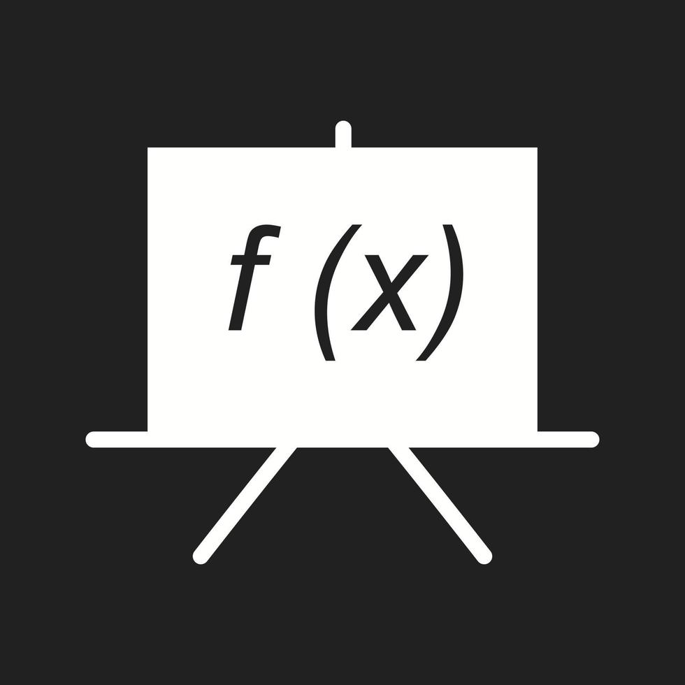 Beautiful Formula Vector Glyph icon