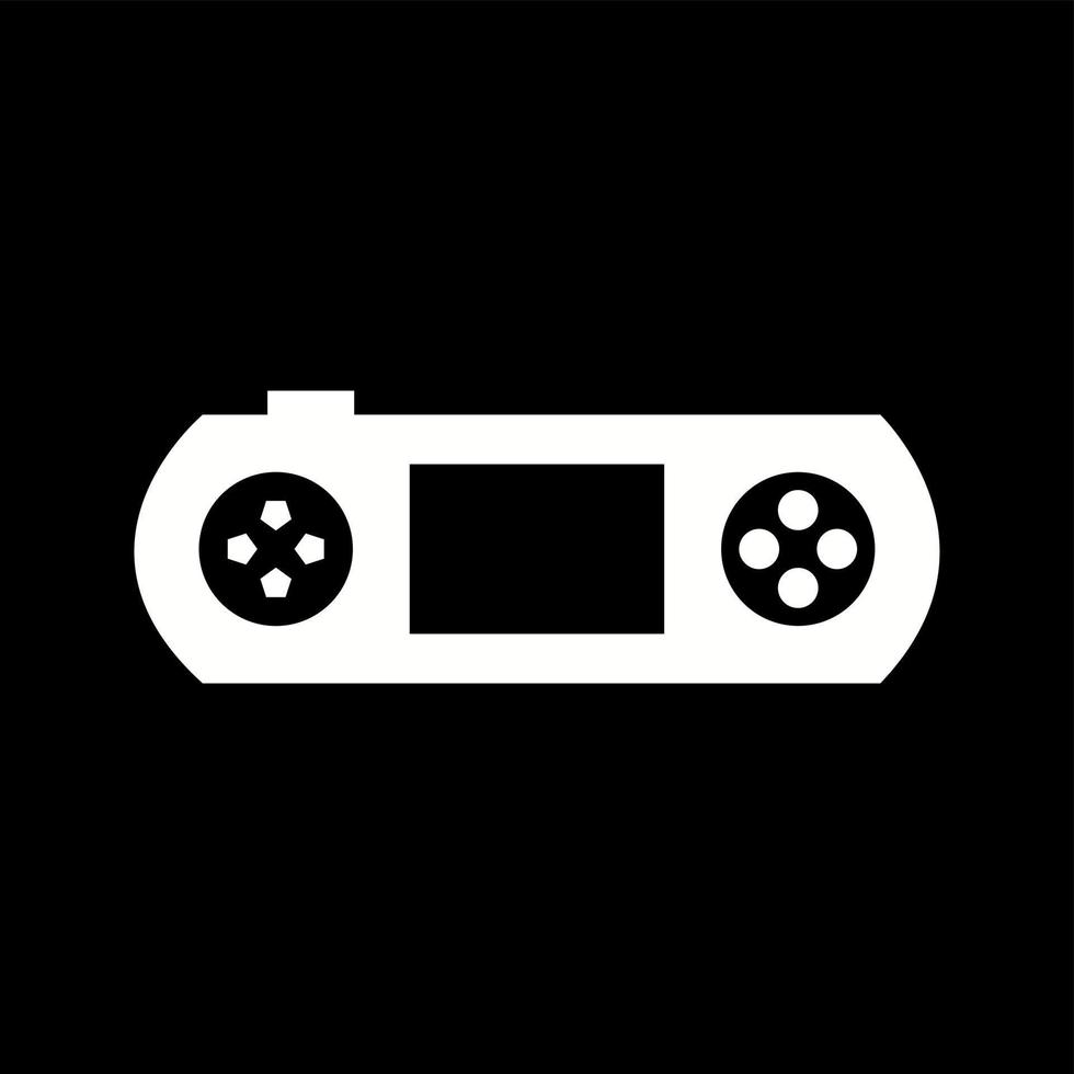 Unique Gaming Console Glyph Vector Icon