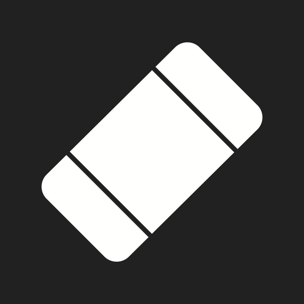 Beautiful Eraser Vector Glyph icon