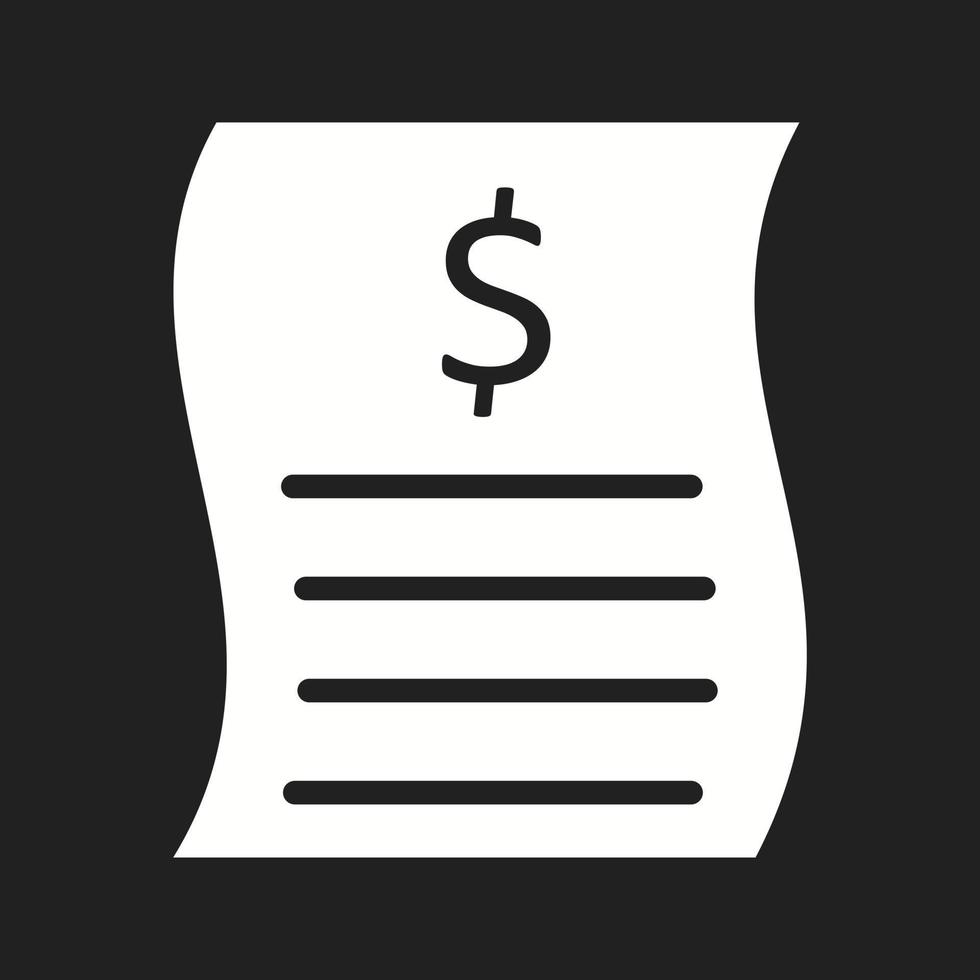 Beautiful Money report Vector Glyph icon