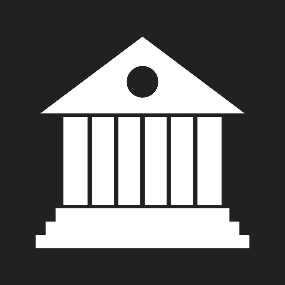 Beautiful Bank Vector Glyph Icon