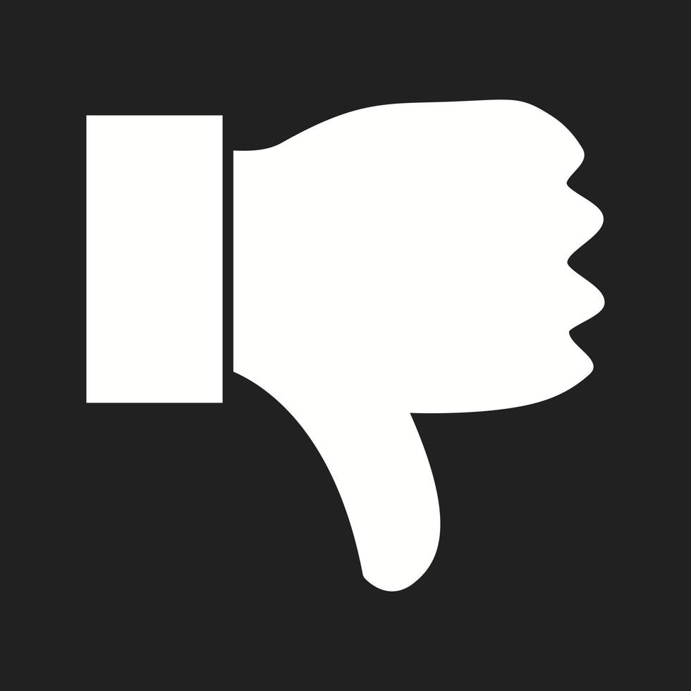 Beautiful Dislike Vector Glyph icon