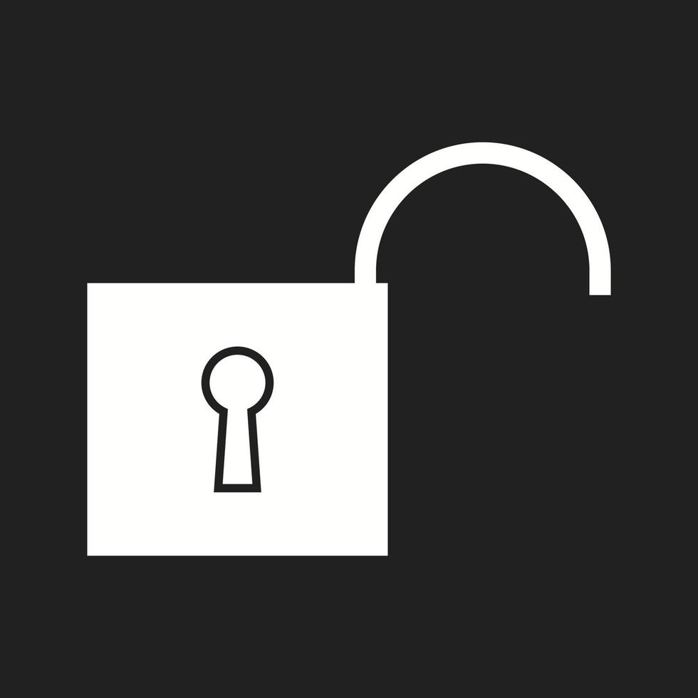 Beautiful Unlock Vector Glyph icon