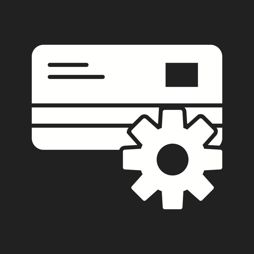 Beautiful Payment settings Vector Glyph icon