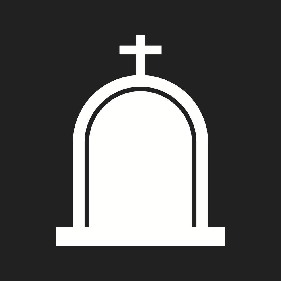 Beautiful Cemetery Vector Glyph Icon
