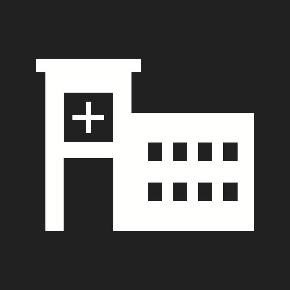 Beautiful Hospital Vector Glyph Icon