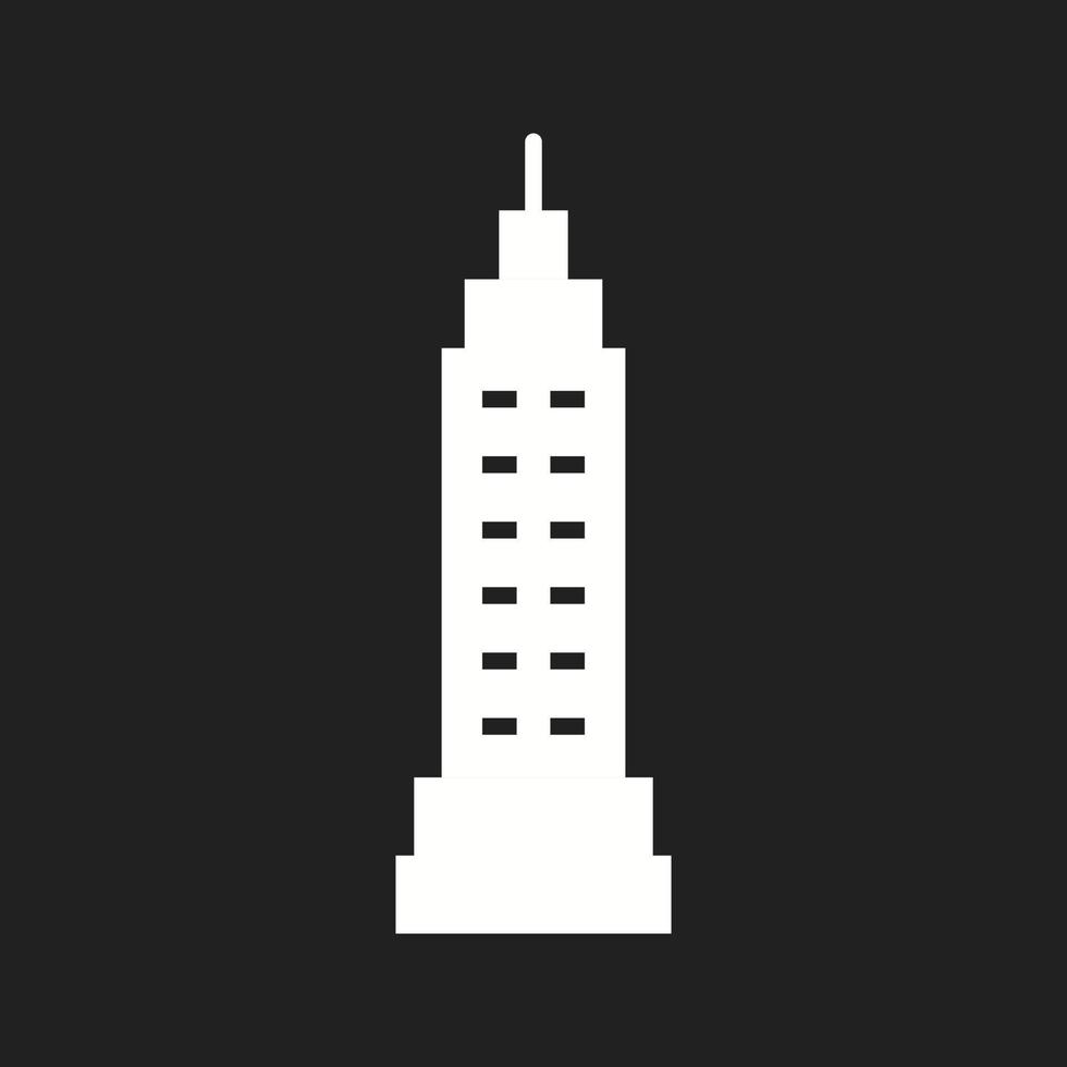 hermoso icono de glifo de vector de torre de vigilancia