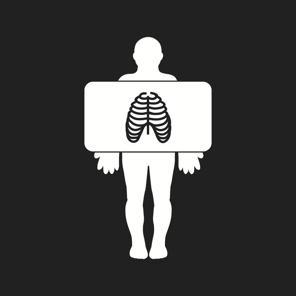 Beautiful Chest X ray Vector Glyph icon