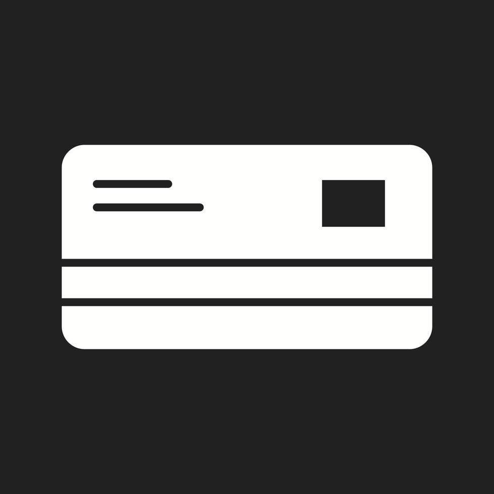 Beautiful ATM card Vector Glyph icon