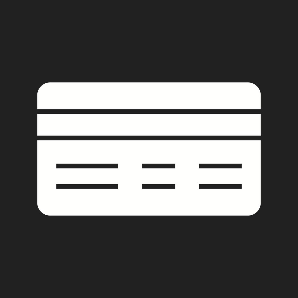 Beautiful Debit card Vector Glyph icon