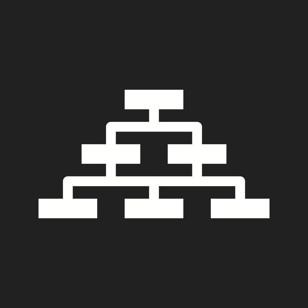 Beautiful Business structure Vector Glyph icon