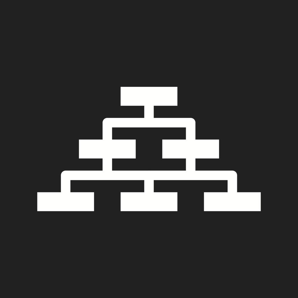 Beautiful Business structure Vector Glyph icon