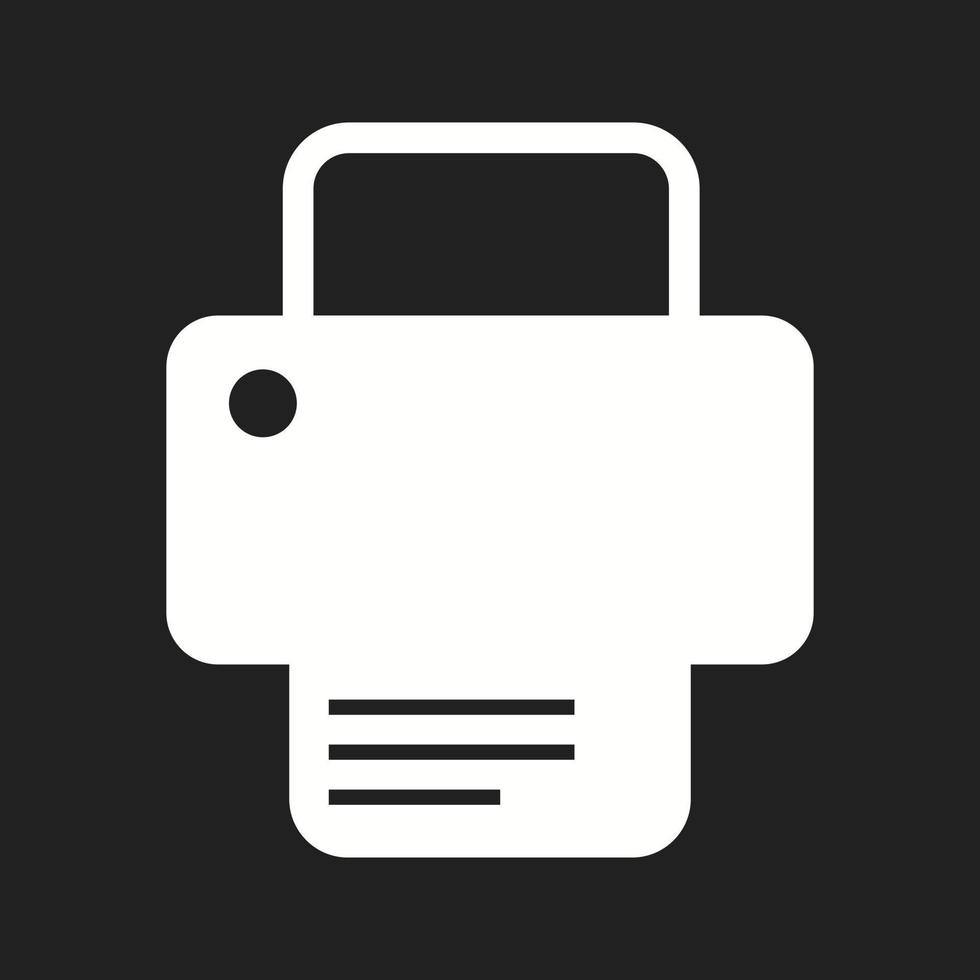 Beautiful Printer Vector Glyph icon