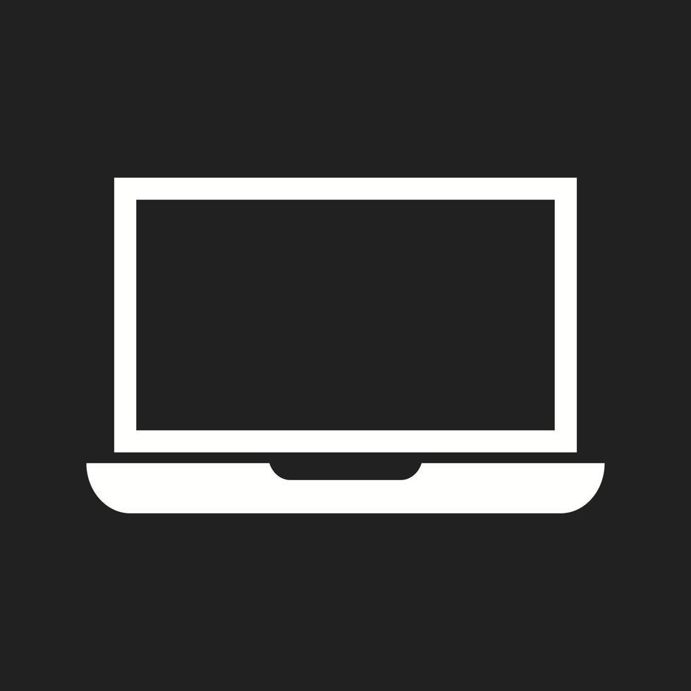 Beautiful Laptop Vector Glyph icon