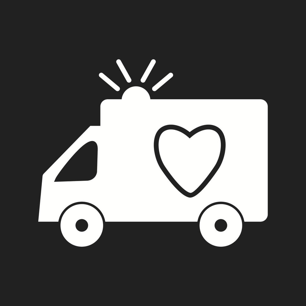 Beautiful Ambulance Vector Glyph icon