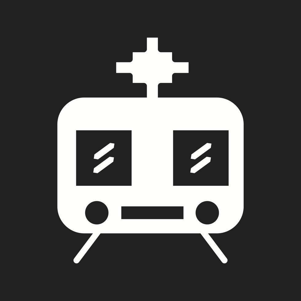 Beautiful Train Vector Glyph Icon