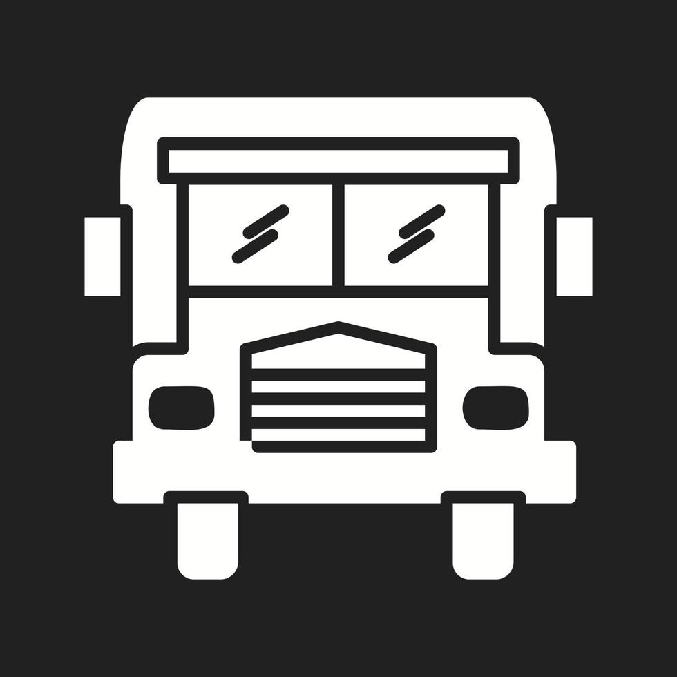 Beautiful Bus Vector Glyph Icon