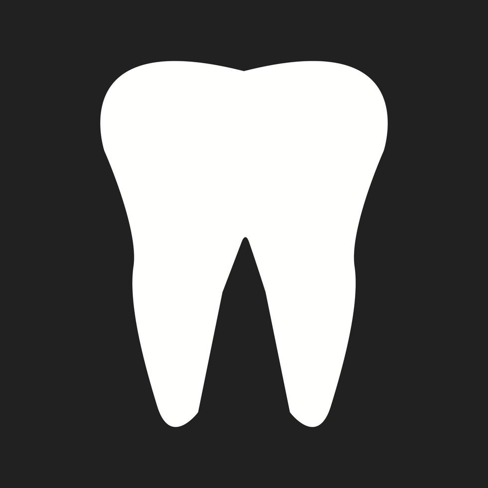 Beautiful Tooth Vector Glyph icon