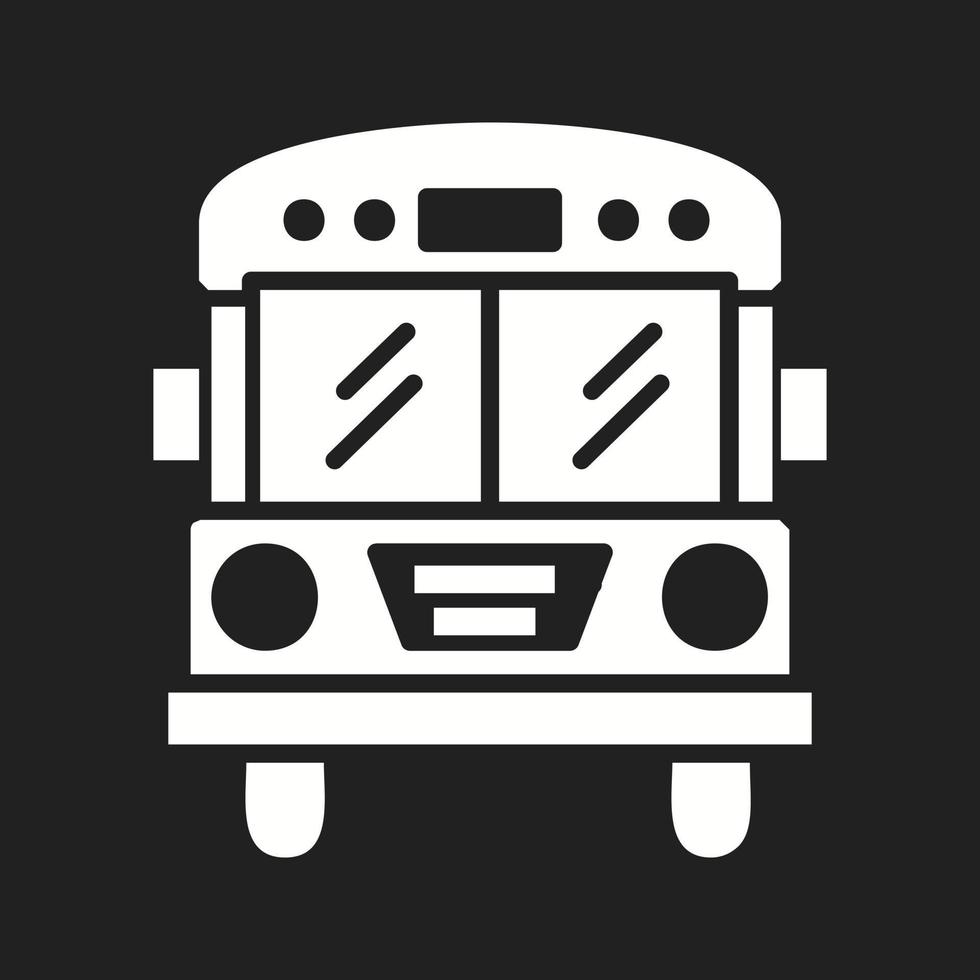 Beautiful Bus Vector Glyph Icon