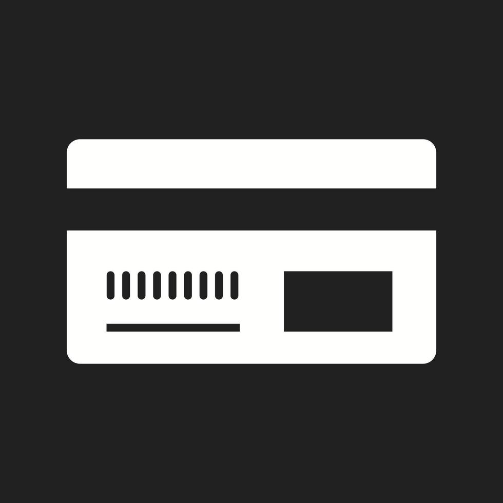 Beautiful Debit card Vector Glyph Icon