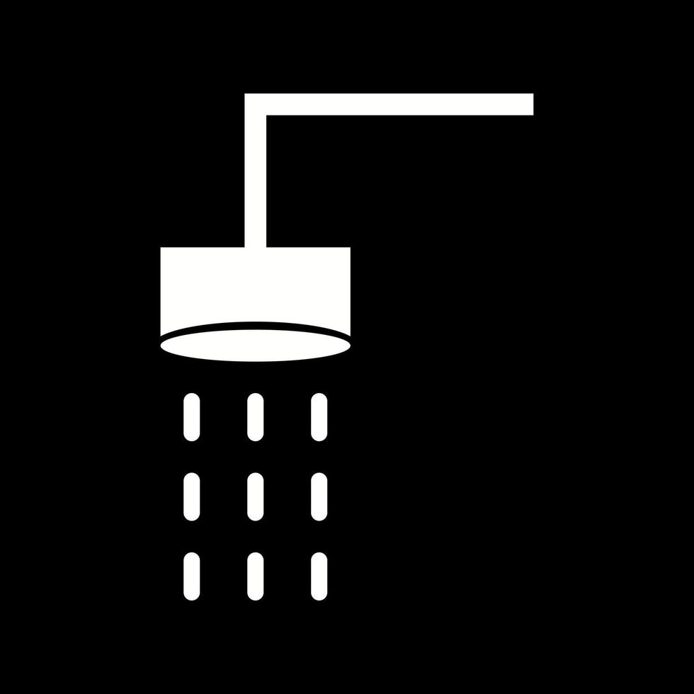 Beautiful Shower Glyph Vector Icon