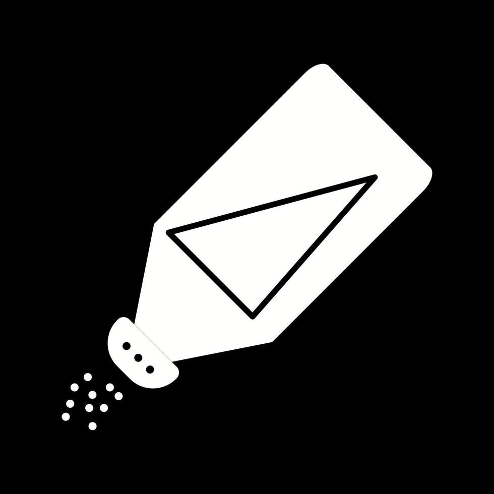 Beautiful Salt Bottle Glyph Vector Icon