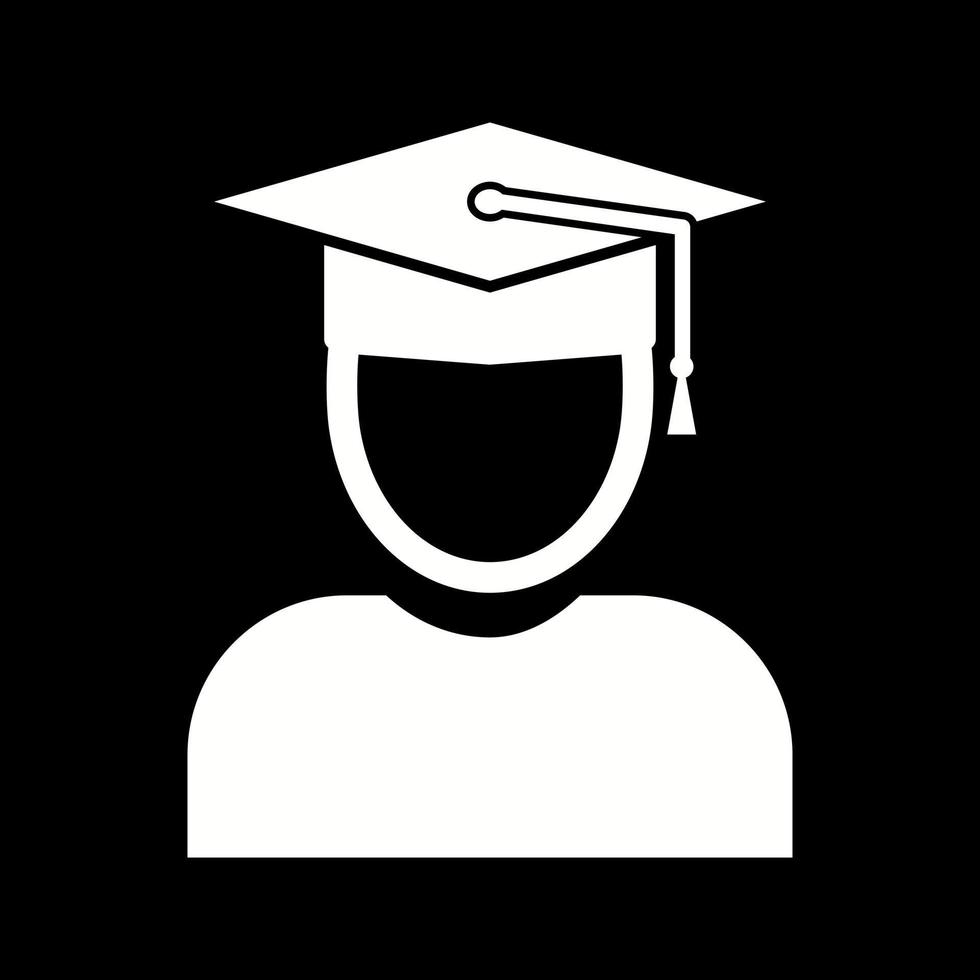 Beautiful Graduate Glyph Vector Icon