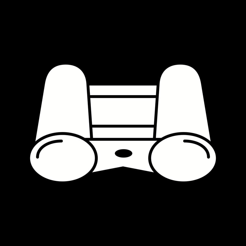 Beautiful Binocular Glyph Vector Icon