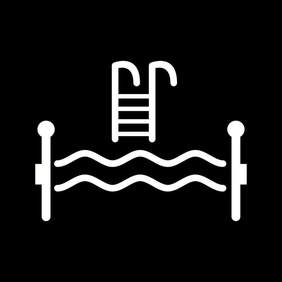 Beautiful Swimming Pool Glyph Vector Icon