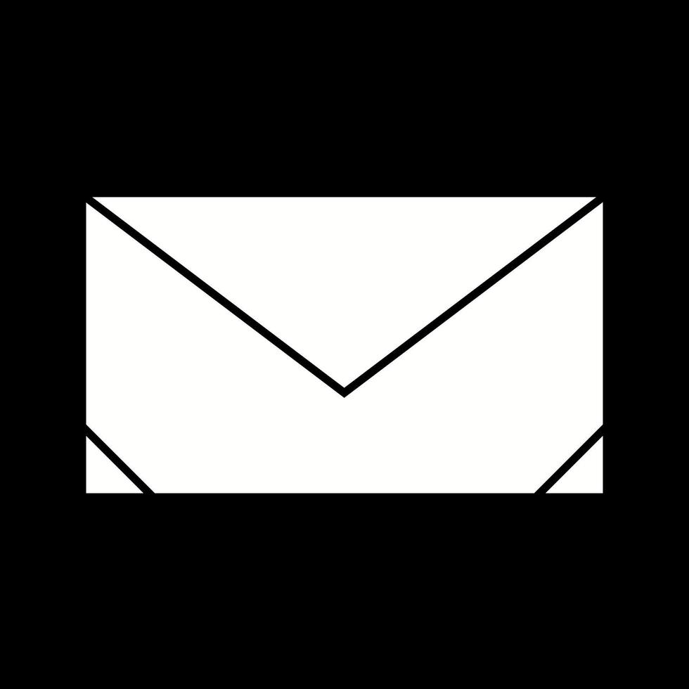 Beautiful Message Glyph Vector Icon