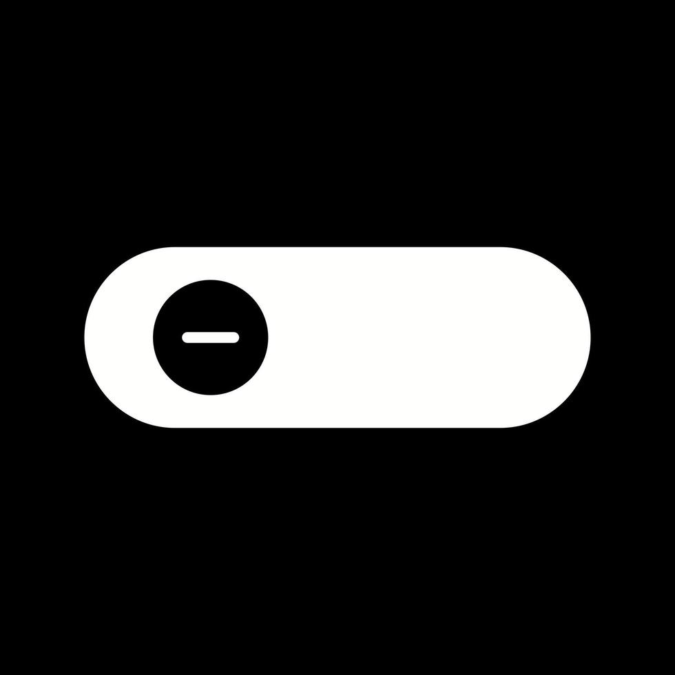 Beautiful Slide Button Glyph Vector Icon