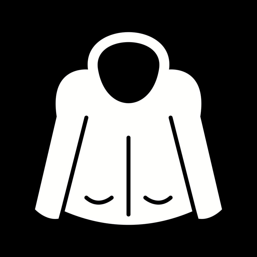 Beautiful Jacket Glyph Vector Icon
